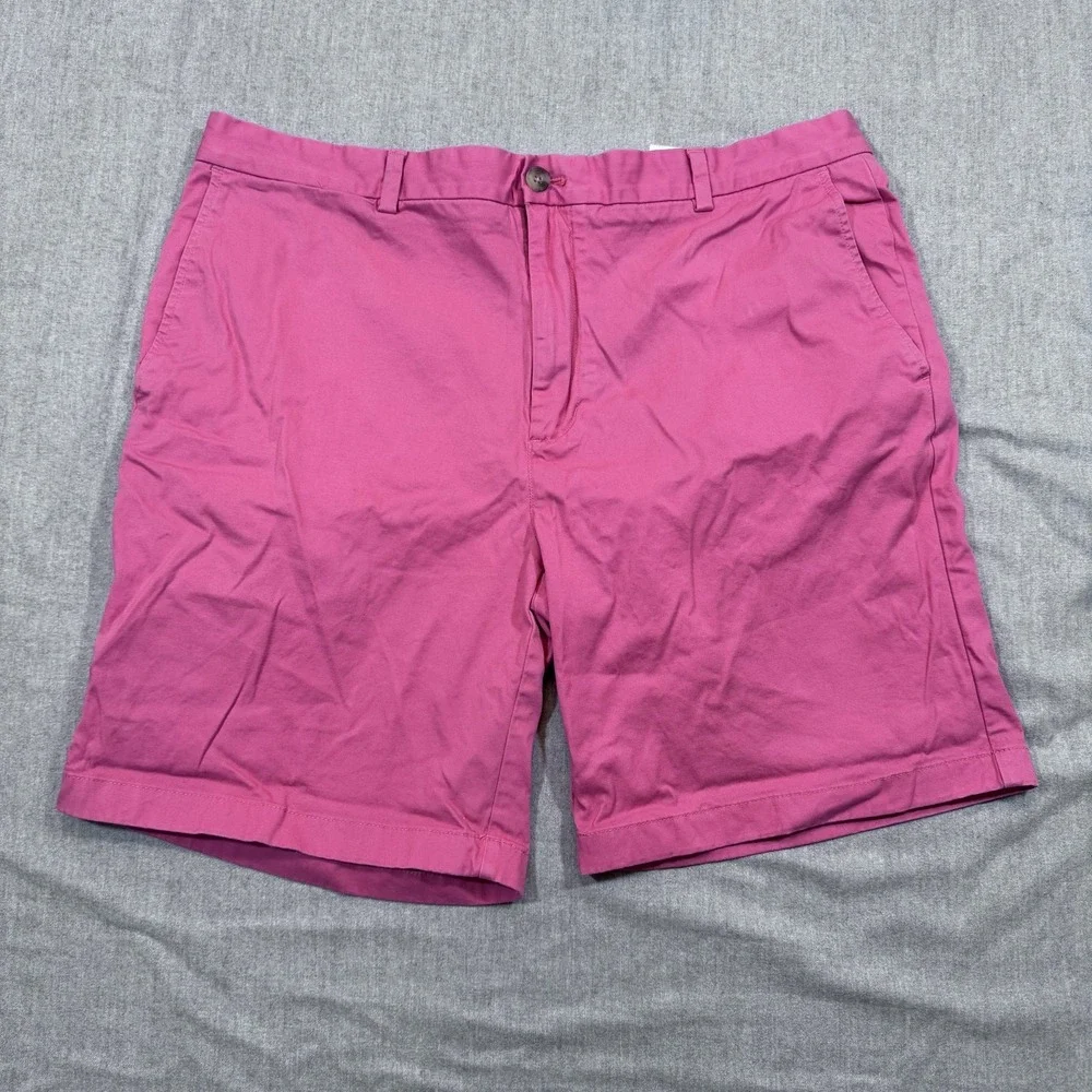 Vineyard Vines Breaker Shorts Mens Size 40 Pink Chino‎ Stretch Casual Cotton